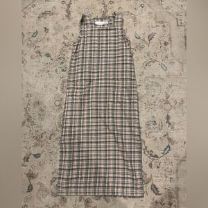 Vintage 90's Pinafore  Dress- Susan Bristol- Front Pockets Small-Cottage Core